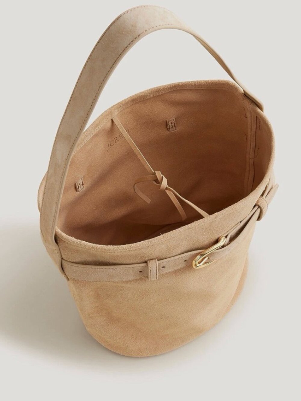 J.Crew Berkeley belted bucket bag in suede - Picture 3 of 3
